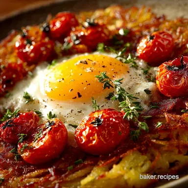 No Egg Breakfast Dishes: Ultra-Crispy Rosti Hash Roasted Tomatoes