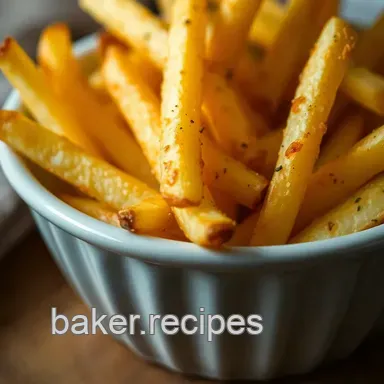 Easy & Crispy French Fries Recipe Oven: My Family's Favourite Method Recipe Card