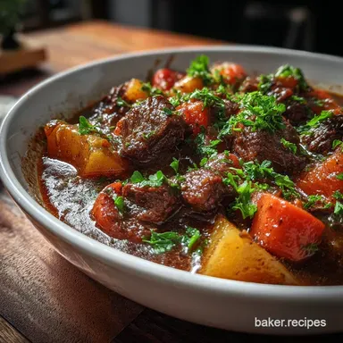 Beef Stew in Crock Pot: Velvety Gravy