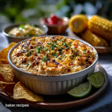 Hot Mexican Street Corn Dip Crockpot: Easy Slow Cooker Recipe Recipe Card