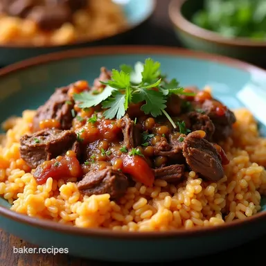 Easy Mexican Beef and Rice Crockpot Recipe Tender Flavorful