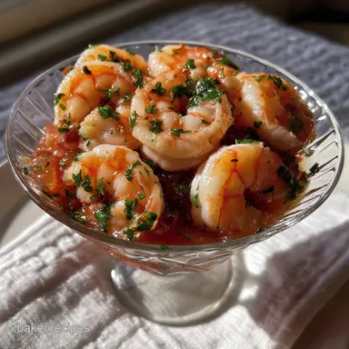 Cupids Shrimp Cocktail: Easy Valentines Day Appetizer Recipe Card