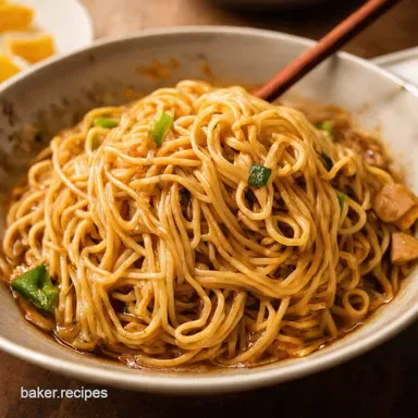 Dan Dan Mian Recipe Authentic Sichuan Noodles at Home Recipe Card