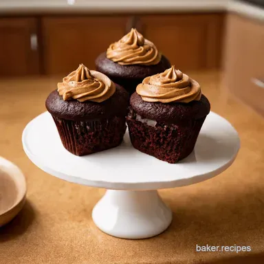 Dark Chocolate Peanut Butter Cupcakes My Dream Recipe Recipe Card
