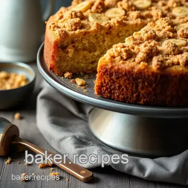 Easy & Moist Bake Banana Crumb Cake Delight in 35 Minutes: A Family Favorite Recipe Card