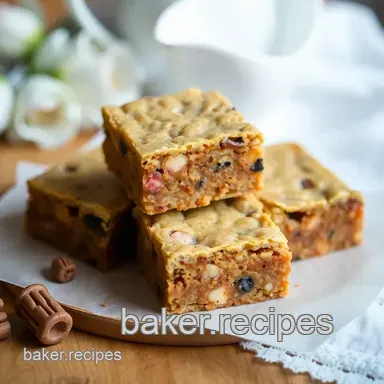 Bake Candy Bar Blondies with Rich Flavors Recipe Card
