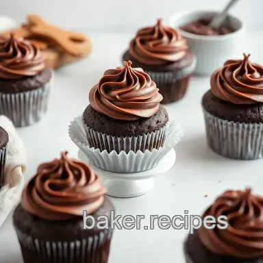 Easy Bake Chocolate Cupcakes with Nutella Delight: A Family Favorite Recipe Card