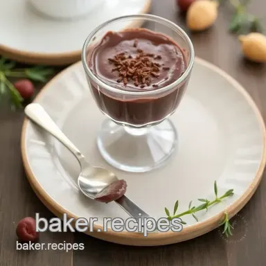 How to Make My Grandmother's Rich Chocolate Pudding Dessert Recipe Recipe Card