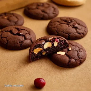 Dark Chocolate Cranberry Almond Cookies My GoTo Recipe Recipe Card