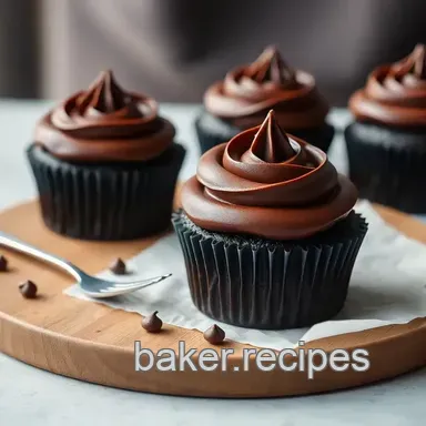 Irresistibly Moist Dark Chocolate Cupcakes with Silky Ganache: A Chocolate Lover's Dream