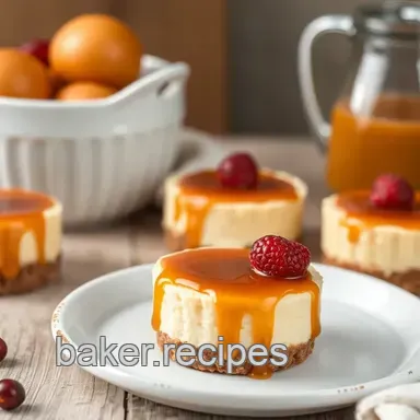 Bake Mini Cheesecakes with Caramel Delight