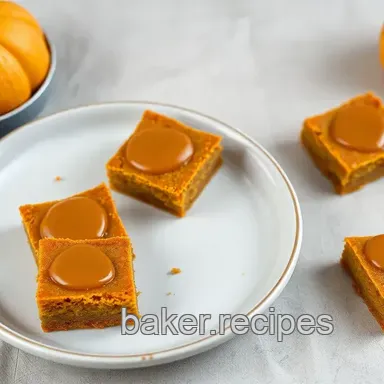 Deliciously Easy Bake Pumpkin Bars with Salted Caramel Delight