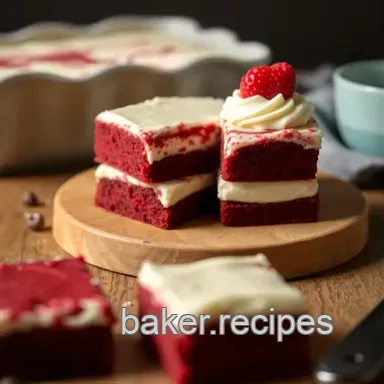 Decadent Red Velvet Brownies with Creamy Cheesecake Swirl: A Family Favorite Recipe Card