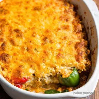 Easy Stuffed Pepper Casserole Deconstructed Delight Recipe Card