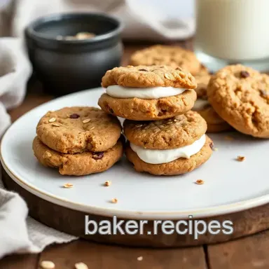 Irresistible Bake Oats Cookies with Creamy Filling: A Family Favorite! Recipe Card