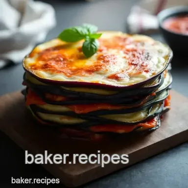 Deliciously Layered Eggplant Lasagna: A Cozy Family Favourite Recipe Card