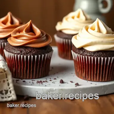 Indulge in Easy Bake Chocolate Cupcakes with Creamy Frosting: A Family Favorite! Recipe Card