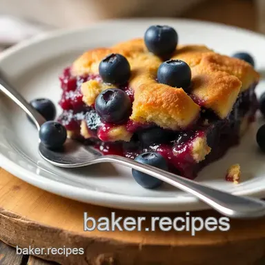 How to Make Easy Cobbler Blueberries Quick Dessert: An Amazing Summer Treat Recipe Card