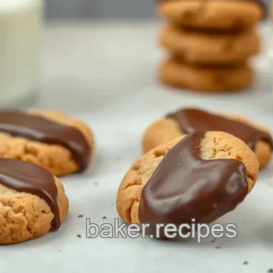 Easy Bake Peanut Butter Cookies Dipped in Chocolate: A Sweet Family Treat