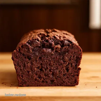 Double Chocolate Banana Bread Chocoholics Dream Recipe Card