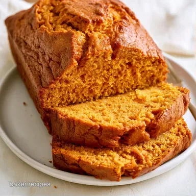 Easy Autumn Spice Loaf Cake with Pumpkin Recipe Card