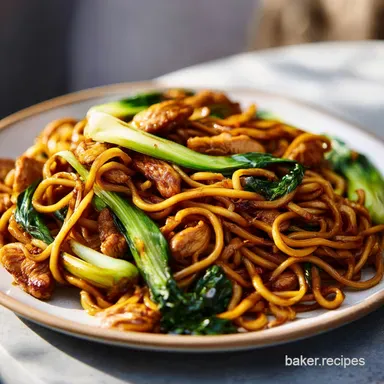 Chicken Lo Mein Recipe in 20 Minutes Recipe Card