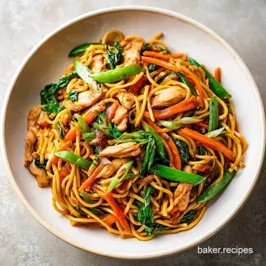 Chicken Lo Mein Recipe in 20 Minutes
