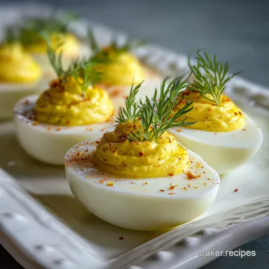 Deviled Eggs Recipe Easy: Silky & Tangy Filling Recipe Card