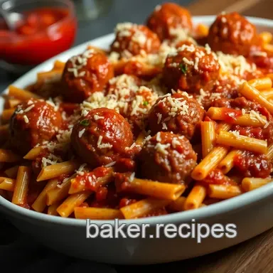 My Sunday Comfort: Easy Dump and Bake Meatball Casserole Recipe Card