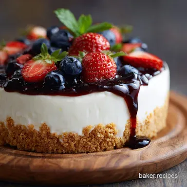 The Fluffiest NoBake Cheesecake Recipe No Gelatine 20 Min Prep Recipe Card