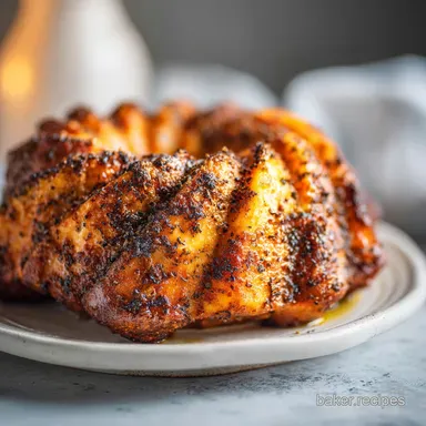 Easy Bundt Pan Roasted Greek Chicken for 6 Recipe Card
