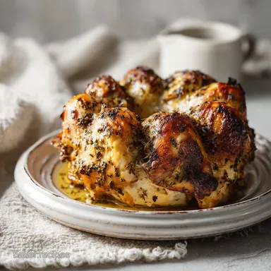 Easy Bundt Pan Roasted Greek Chicken for 6