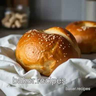 Easy Pretzel Rolls Recipe: My Secret for Soft & Chewy Buns! Recipe Card