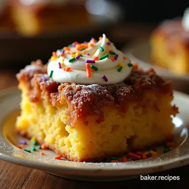 Lazy King Cake Dump Cake Recipe Mardi Gras Made Simple Recipe Card