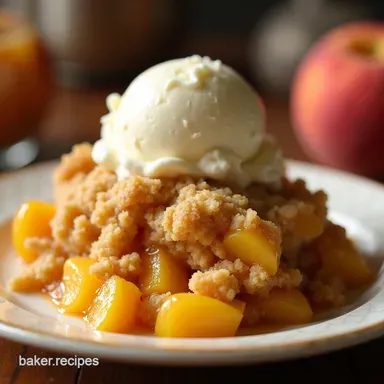Easy Peach Cobbler with Bisquick My GoTo Summer Dessert Recipe Card