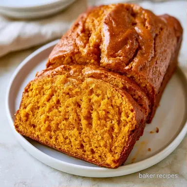 Easy Pumpkin Bread in 70 Minutes Recipe Card