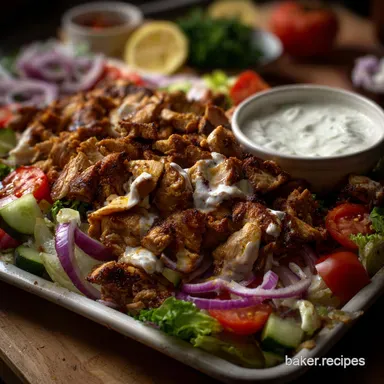 Easy Healthy Sheet Pan Chicken Shawarma: 25 Min Roast Recipe Card