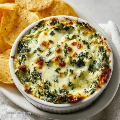 Spinach Artichoke Dip in 20 Minutes Recipe Card