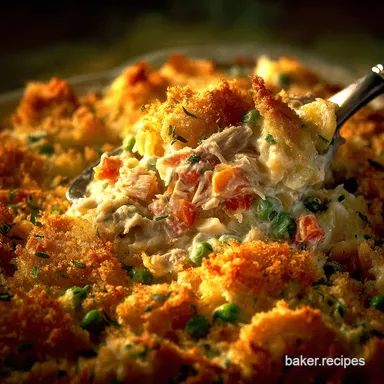 Tuna Casserole Easy Creamy Comfort Food Recipe Recipe Card