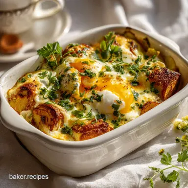 Eggs Benedict Casserole: Make-Ahead Brunch Dish Recipe Card