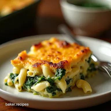 The Emerald City Mac Cheese Spinach Gruy&egrave;re Bake Recipe Card