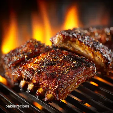 BBQ Ribs on the Grill FallOffTheBone Goodness Recipe Card