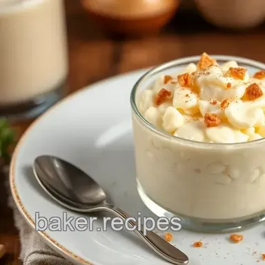 Cozy Simmered Rice Eggnog Dessert Delight: A Family Holiday Favorite