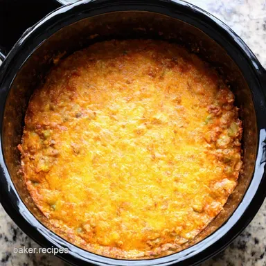 Lazy Cooks Crock Pot Mexican Casserole Fiesta in a Pot Recipe Card