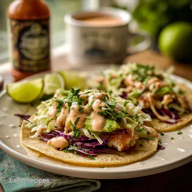 Fish Taco Sauce Recipe: Creamy & Spicy for Tacos Recipe Card
