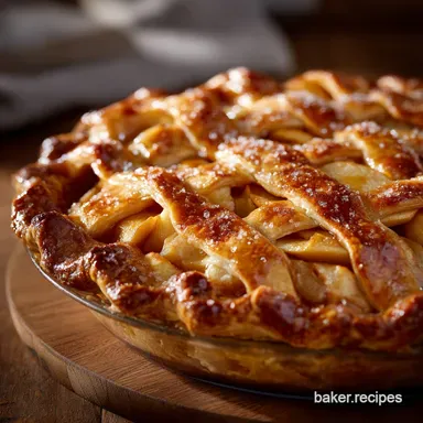 Apple Pie: Best Homemade Flaky Crust Recipe for Classic Dessert Recipe Card