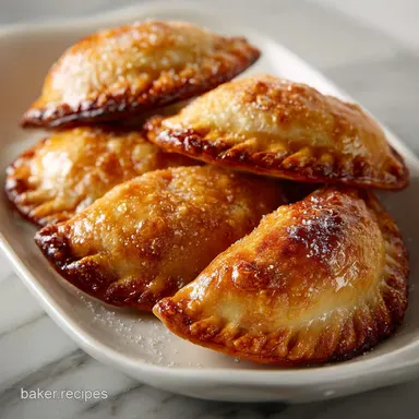 Pumpkin Hand Pies for 12 Servings, Flaky Recipe Card