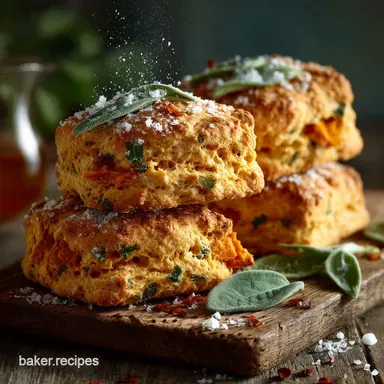 Flaky Sweet Potato Sage Scones The Ultimate Autumn Brunch Recipe Recipe Card