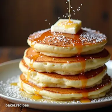 Fluffy Pancakes The Best AmericanStyle Baking Powder Recipe Recipe Card
