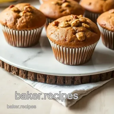 My Grandmother's Heavenly Banana Muffins: Bake Delicious Banana Muffins in 40 Minutes! Recipe Card